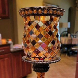 Partylike Global Fusion Candlestick Peglight set Mosaic Glass Tile